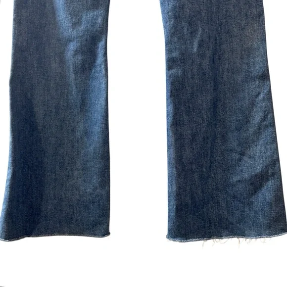 Loft The Slim Flare High Rise Raw Hem Jeans 30 10 made & loved boho trendy - Picture 8 of 16